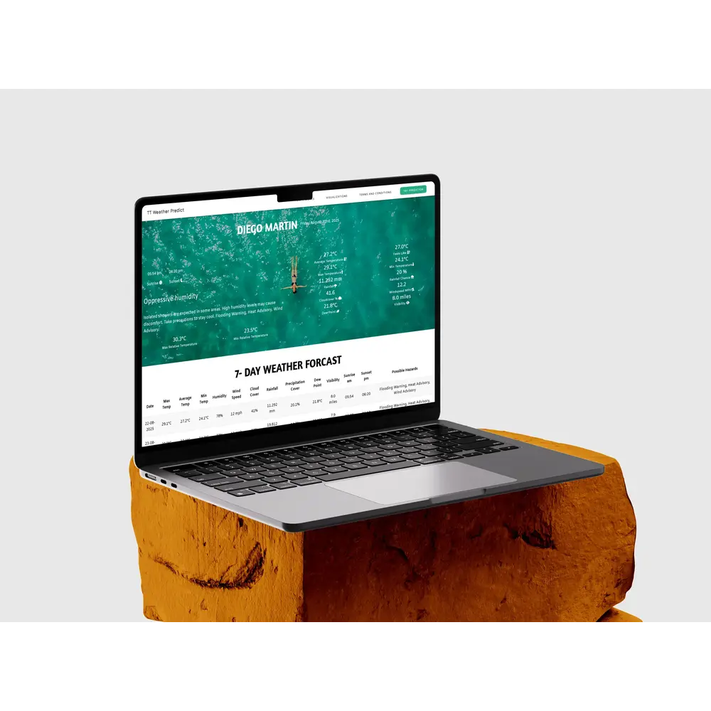 Screenshot of TT Weather Predict Project